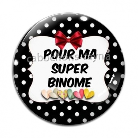 Cabochon Verre - pour ma super binome