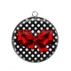 Pendentif Cabochon Argent - noeud