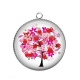 Pendentif Cabochon Argent - arbre de vie