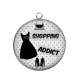 Pendentif Cabochon Argent - shopping addict