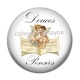 Cabochon Résine - douces pensées