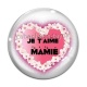 Cabochon Verre - je t'aime mamie