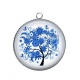 Pendentif Cabochon Argent - arbre de vie