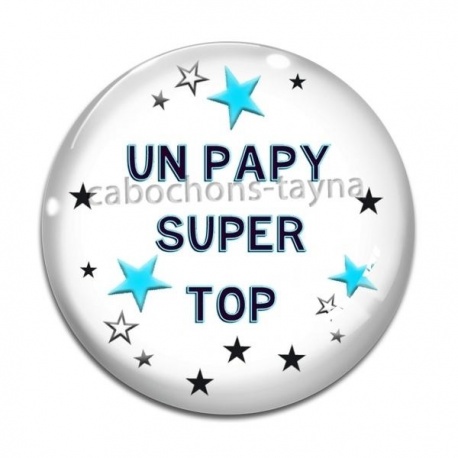Cabochon Verre - un papy super top