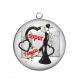 Pendentif Cabochon Argent - super témoin
