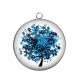 Pendentif Cabochon Argent - arbre de vie