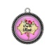 Pendentif Cabochon Argent - pour toi mamie