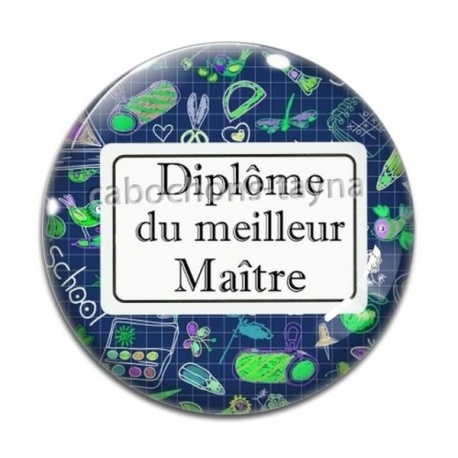 Cabochon Verre - diplôme du meilleur maître