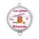 Connecteur Cabochon Argent - la plus chouette des atsem