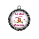 Pendentif Cabochon Argent - la plus chouette des atsem