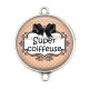 Connecteur Cabochon Argent - super coiffeuse