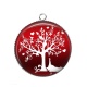 Pendentif Cabochon Argent - arbre de vie