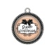 Pendentif Cabochon Argent - super coiffeuse
