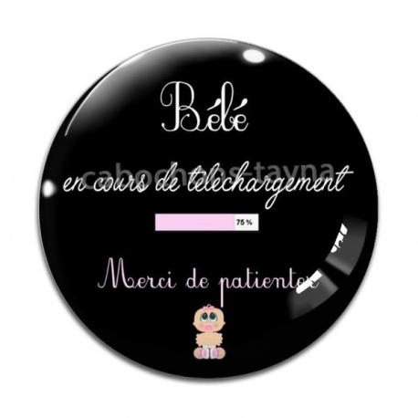 Cabochon Verre - bébé en cours de téléchargement merci de patienter