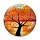 Cabochon Verre - arbre de vie