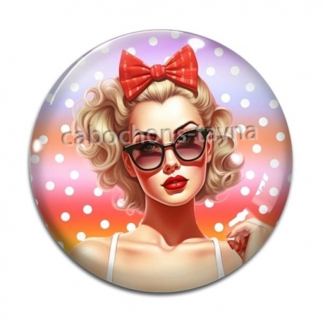 Cabochon Verre - pin up