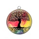 Pendentif Cabochon Argent - arbre de vie