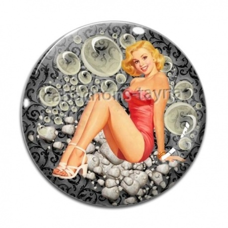 Cabochon Verre - pin up