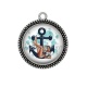 Pendentif Cabochon Argent - pin up