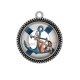 Pendentif Cabochon Argent - pin up