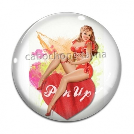 Cabochon Verre - pin up