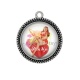 Pendentif Cabochon Argent - pin up