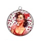 Pendentif Cabochon Argent - pin up