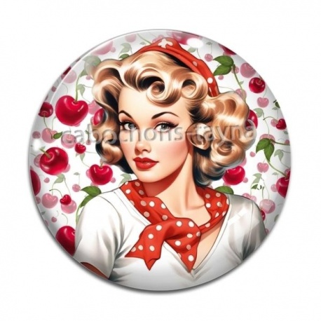Cabochon Verre - pin up