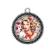 Pendentif Cabochon Argent - pin up