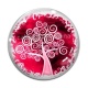 Cabochon Verre - arbre de vie