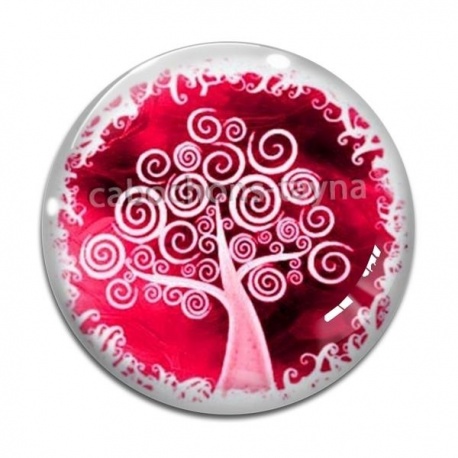 Cabochon Verre - arbre de vie