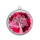 Pendentif Cabochon Argent - arbre de vie