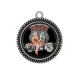 Pendentif Cabochon Argent - pin up