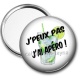 Miroir de poche - j'peux pas j'ai apéro