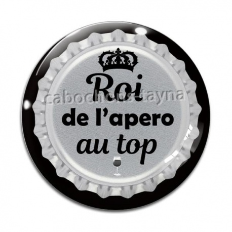 Cabochon Verre - roi de l'apéro au top
