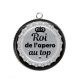 Pendentif Cabochon Argent - roi de l'apéro au top