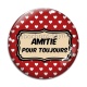 Cabochon Verre - amitié pour toujours