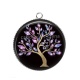 Pendentif Cabochon Argent - arbre de vie