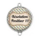 Connecteur Cabochon Argent - résolution positiver