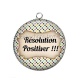 Pendentif Cabochon Argent - résolution positiver