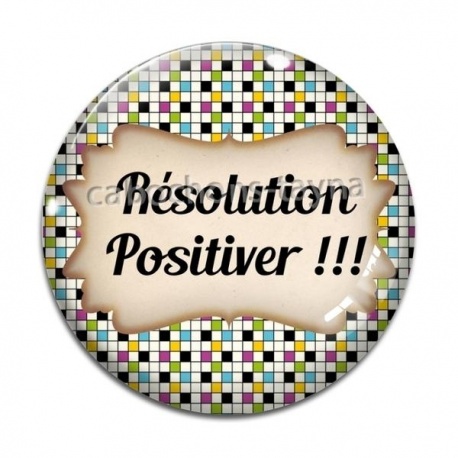 Cabochon Verre - résolution positiver