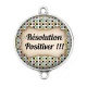 Connecteur Cabochon Argent - résolution positiver