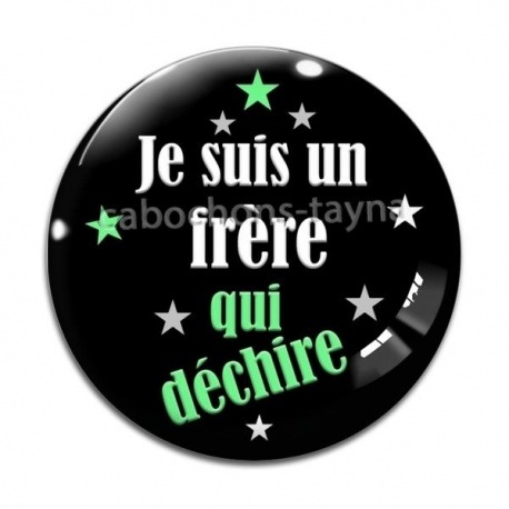 Cabochon Verre - frère qui déchire