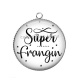 Pendentif Cabochon Argent - super frangin