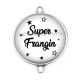 Connecteur Cabochon Argent - super frangin
