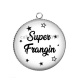 Pendentif Cabochon Argent - super frangin