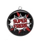 Pendentif Cabochon Argent - super frere