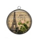 Pendentif Cabochon Argent - paris