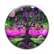 Cabochon Verre - arbre de vie