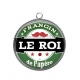 Pendentif Cabochon Argent - frangin le roi de l'apéro